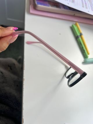 Gafas graduar infantiles negras y rosas