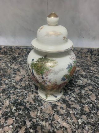 Jarrón Yamaji Porcelana Japonés