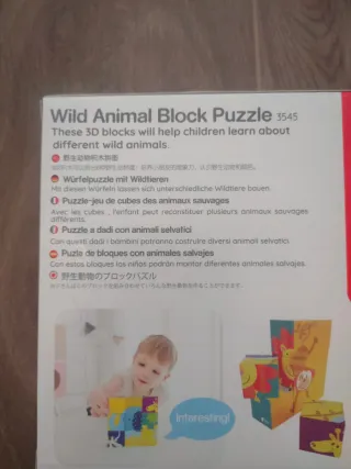 Puzzle Blocchi Animali Selvatici Classic World 12+