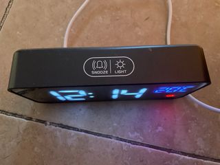 Reloj despertador digital LED con alarma