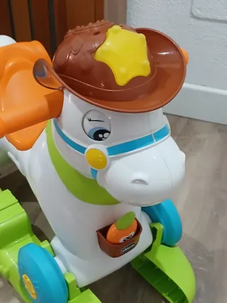 Caballo balancín correpasillos con luces y sonido