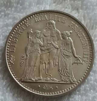 Francia 10 Franchi 1971 Argento AU/UNC