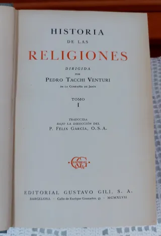 HISTORIA DE LAS RELIGIONES/TACCHI VENTURI COMPLETA