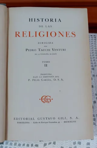 HISTORIA DE LAS RELIGIONES/TACCHI VENTURI COMPLETA