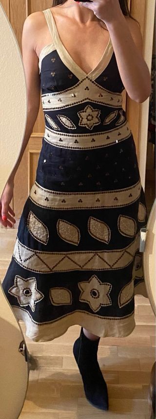 Vestido Tintoretto Lino Talla 34