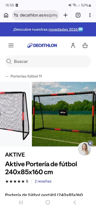Portería fútbol exterior Decathlon