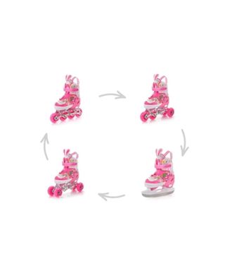 Patines 4 en 1 Talla 30-33 Rosas