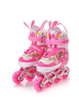 Patines 4 en 1 Talla 30-33 Rosas