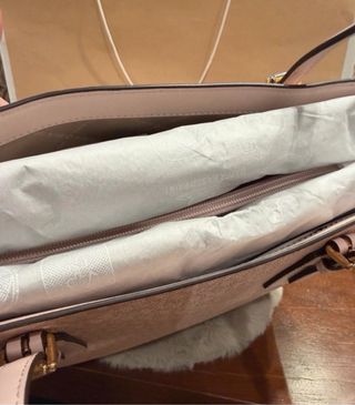 Bolso Tote Michael Kors Grande Rosa/Beige Nuevo