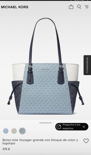 Bolso Tote Michael Kors Grande Rosa/Beige Nuevo