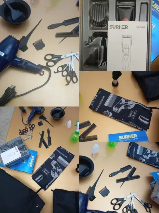 Kit parrucchiere: tagliacapelli e phon