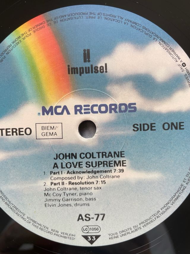 Vinilo LP A Love Supreme - John Coltrane