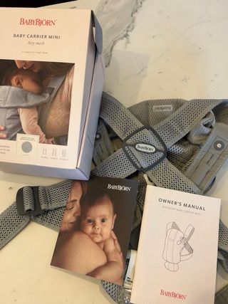 Mochila Portabebés BabyBjörn Gris AiryMesh Nueva