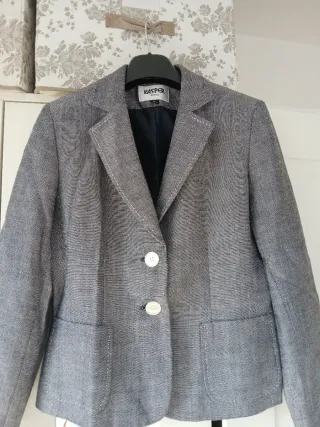 Blazer gris cin azul KASPER PETITE talla M