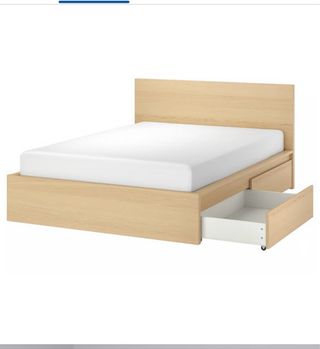Cama Malm Ikea. Con 4 cajones. Precio negociable.