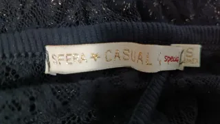 2 Camisetas Negras Encaje Talla S a 2€ cada una