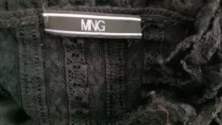 2 Camisetas Negras Encaje Talla S a 2€ cada una