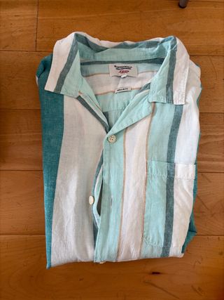 Camisa Springfield Talla 2XL Rayas Verdes