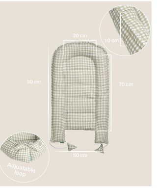 Nido de bebé cuadros vichy