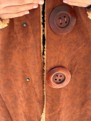 Abrigo largo ante y borreguito