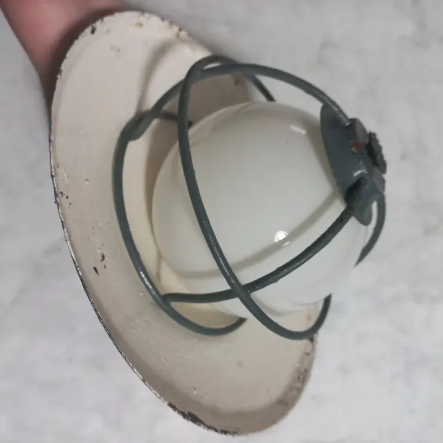 Lampada industriale vintage anni 60