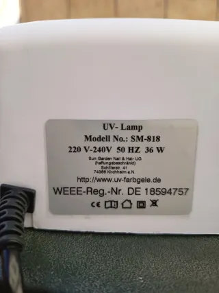 Lámpara UV Manicura