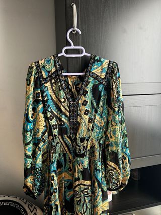 Vestido estampado paisley verano