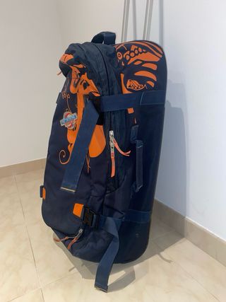 Maleta Quiksilver azul y naranja