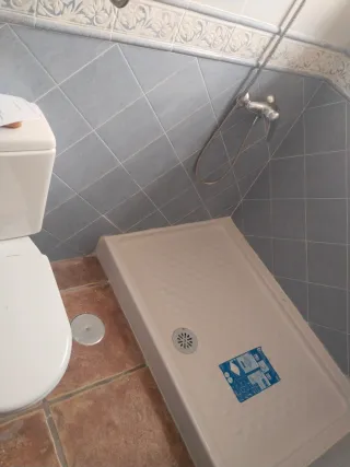 Cambio de plato de ducha.