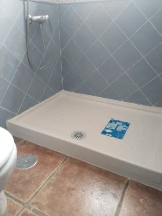 Cambio de plato de ducha.