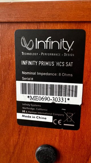 Altavoces Infinity Primus HCS