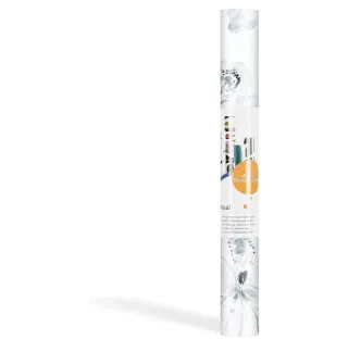 Papel pintado autoadhesivo flores (2 rollos)