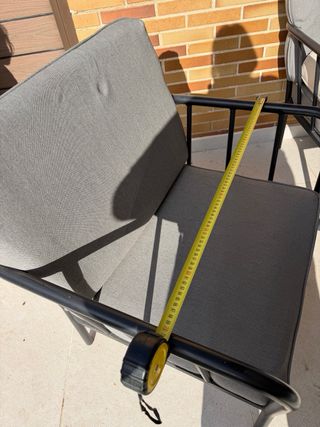 Conjunto de jardín 2 sillones y sofá negro