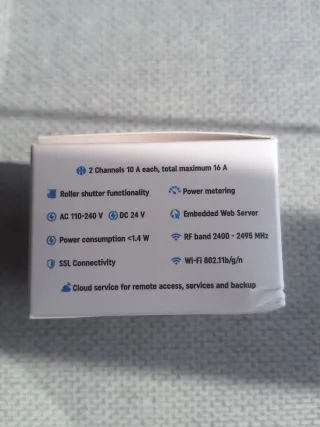 Shelly Plus 2PM - Interruptor Medidor