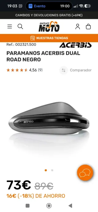 Paramanos Acerbis Dual Road Nuevos