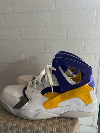 Nike Huarache Lakers Morado Blanco Amarillo