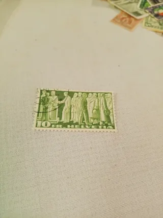 Francobollo 10 Fr. Helvetia