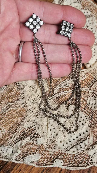 Broche Vintage Strass mantón capa chalina