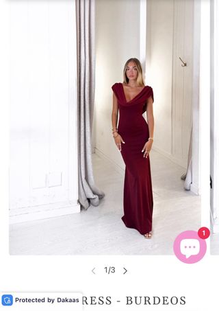 Vestido Oh Juliette Burdeos NUEVO