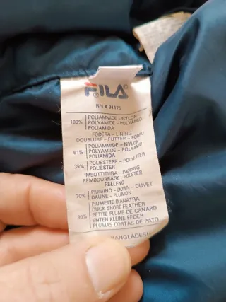 Giaccone Fila Piumino Nero