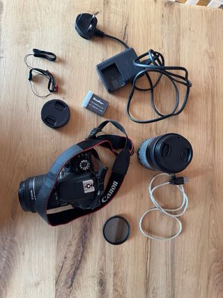 Canon EOS 100D + 1 objetivo + Tarjeta SD