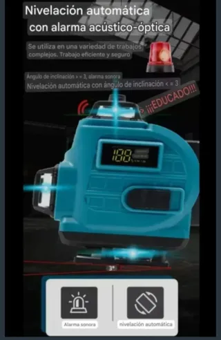 Nivel Láser 4D 16 Líneas Accesorios