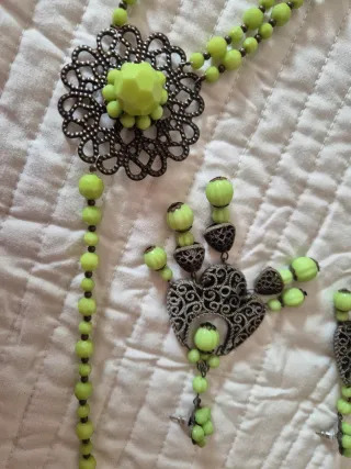 Vestido Flamenca Marrón con Volantes