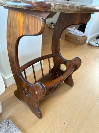 Mesita auxiliar vintage madera