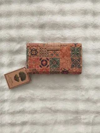 Billetera Monedero Corcho Multicolor