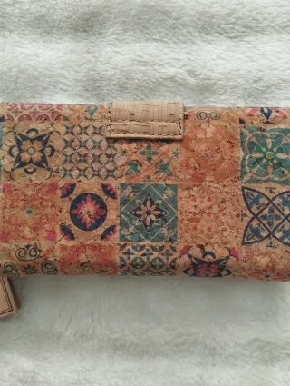Billetera Monedero Corcho Multicolor