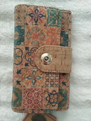 Billetera Monedero Corcho Multicolor
