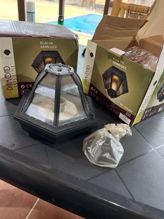 2 Plafones Techo Diamond Aranjuez Negro