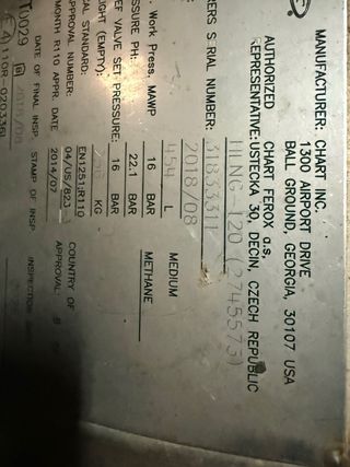 Depósito Gas Camión LNG