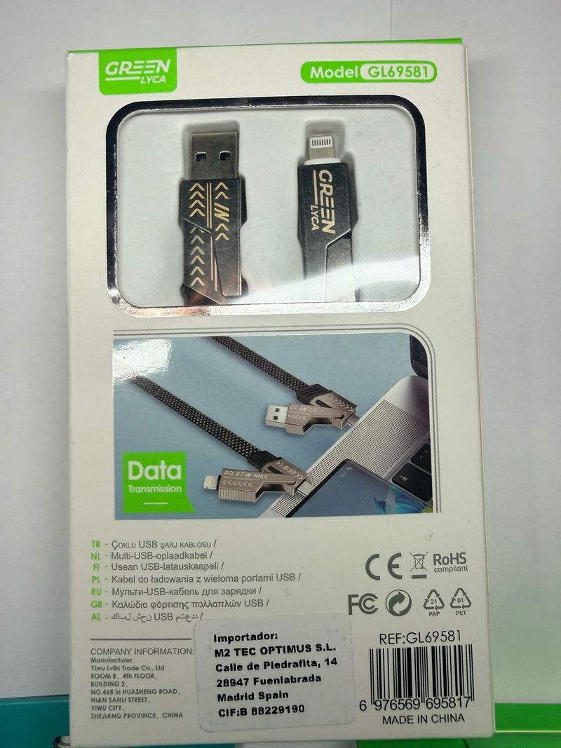 Kit Coche: Soporte Móvil, Cargador y Cable afbeelding 3
